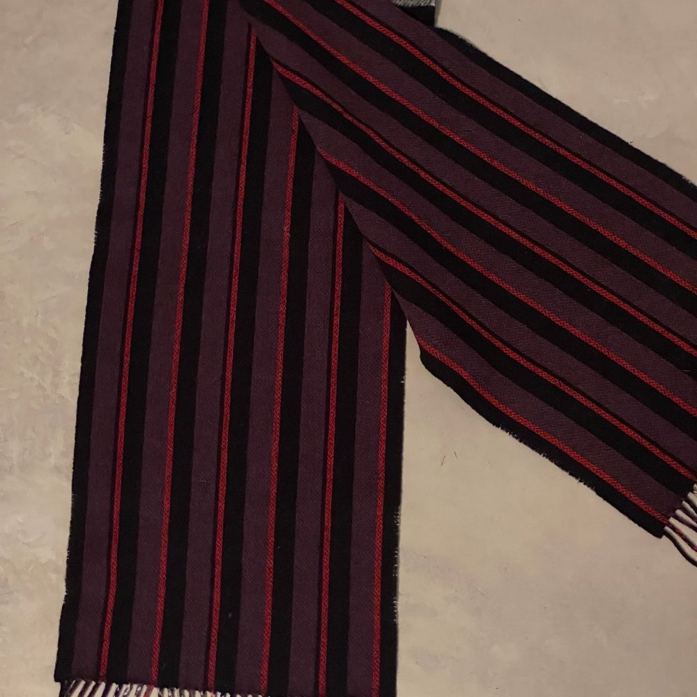 100% Authentic Burberry Merino Wool & Cashmere Blend Reversible Scarf - Picture 10 of 10